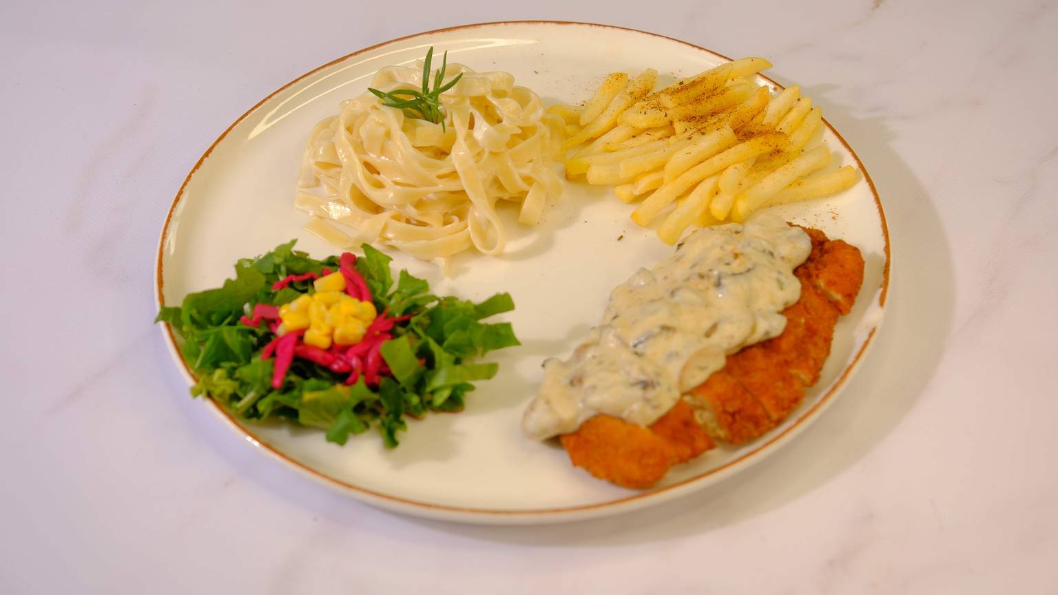Mantar Soslu Schnitzel