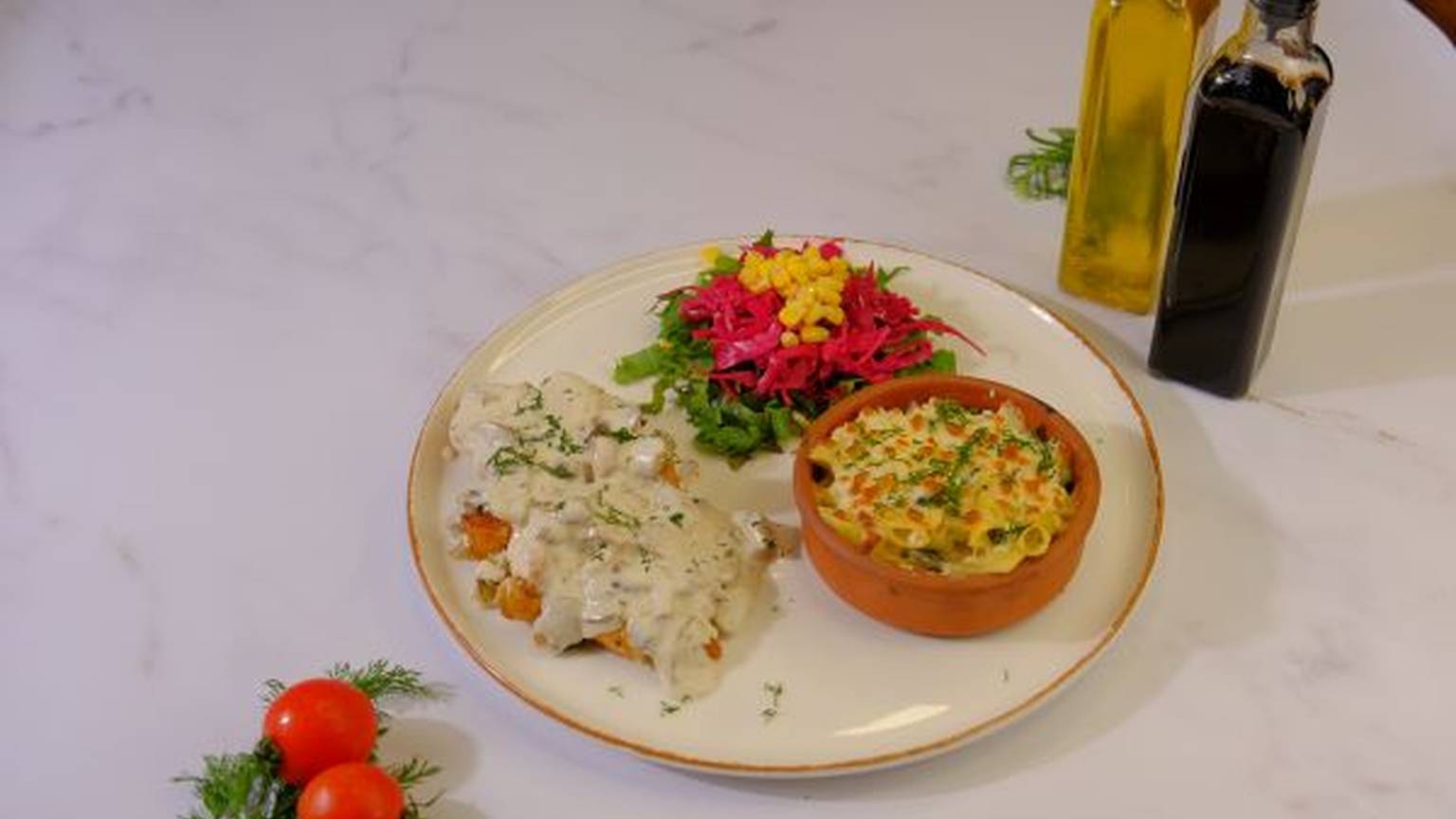 Kremalı Tavuk Sarma